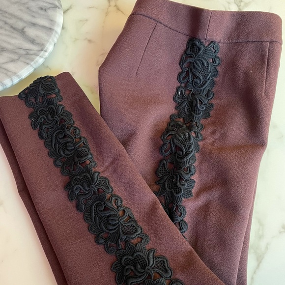 DOLCE & GABBANA Wool Pants with Lace - Picture 2 of 7